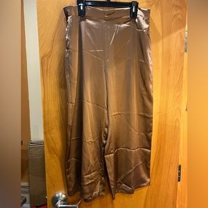 Rachel Zoe Womens Pants Size XL Champagne Gold Wide Leg  High Rise  NWOT